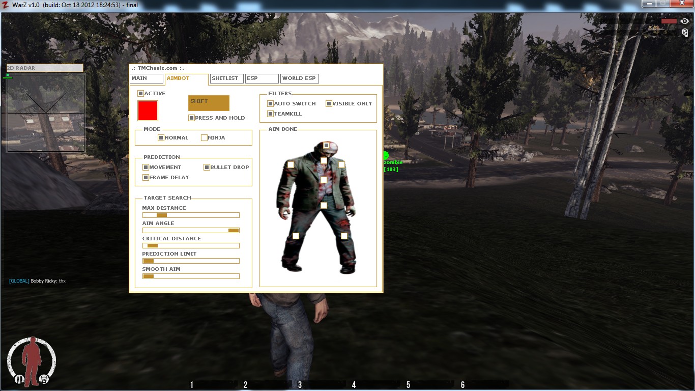 TM The Warz/Infestation Cheats